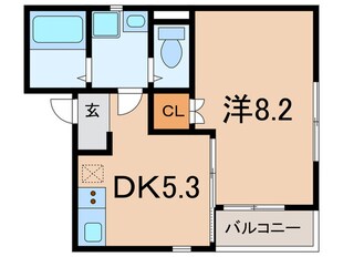 オレスコートハンシンの物件間取画像